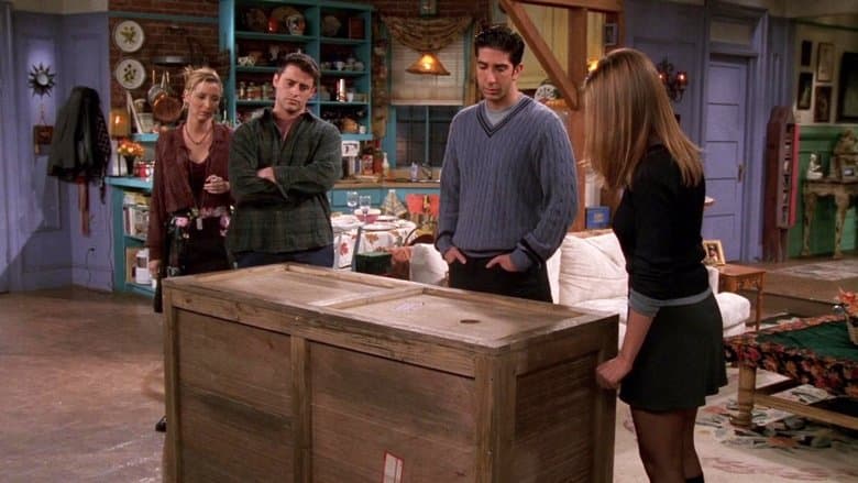 Cena de Aquele do Chandler na caixa
